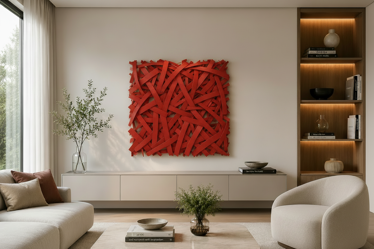 Crimson Swirl Red