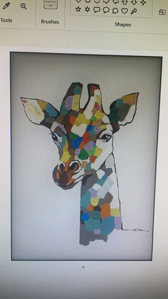 Canvas Giraffe