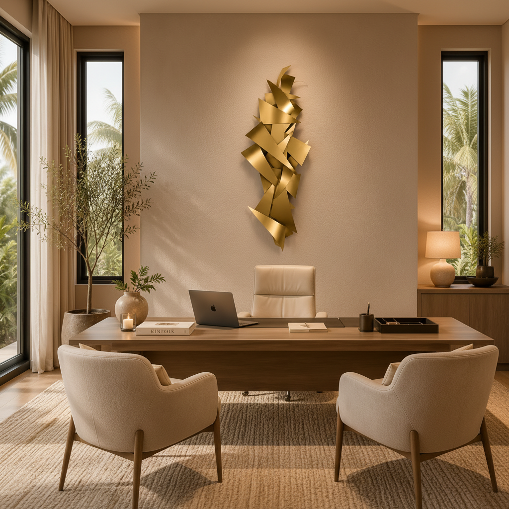 Golden Aura Sculpture