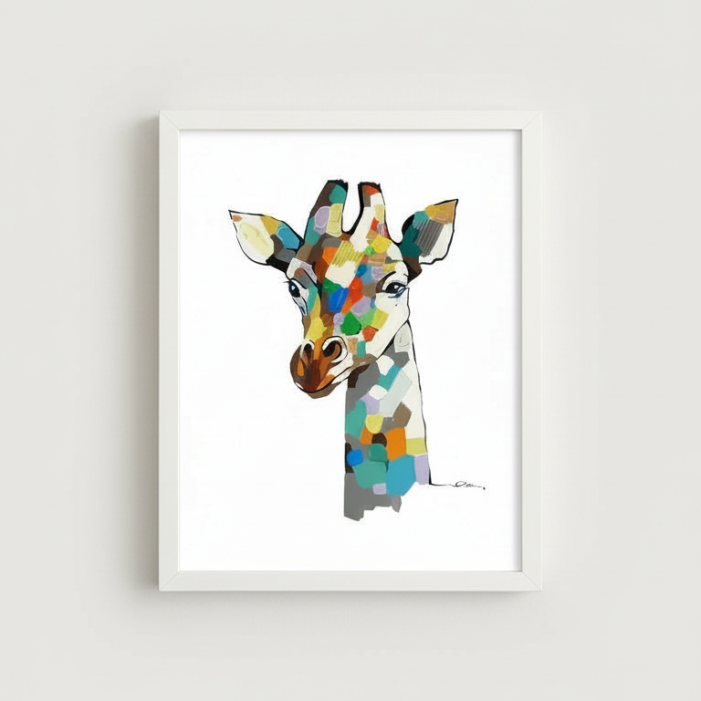 Canvas Giraffe