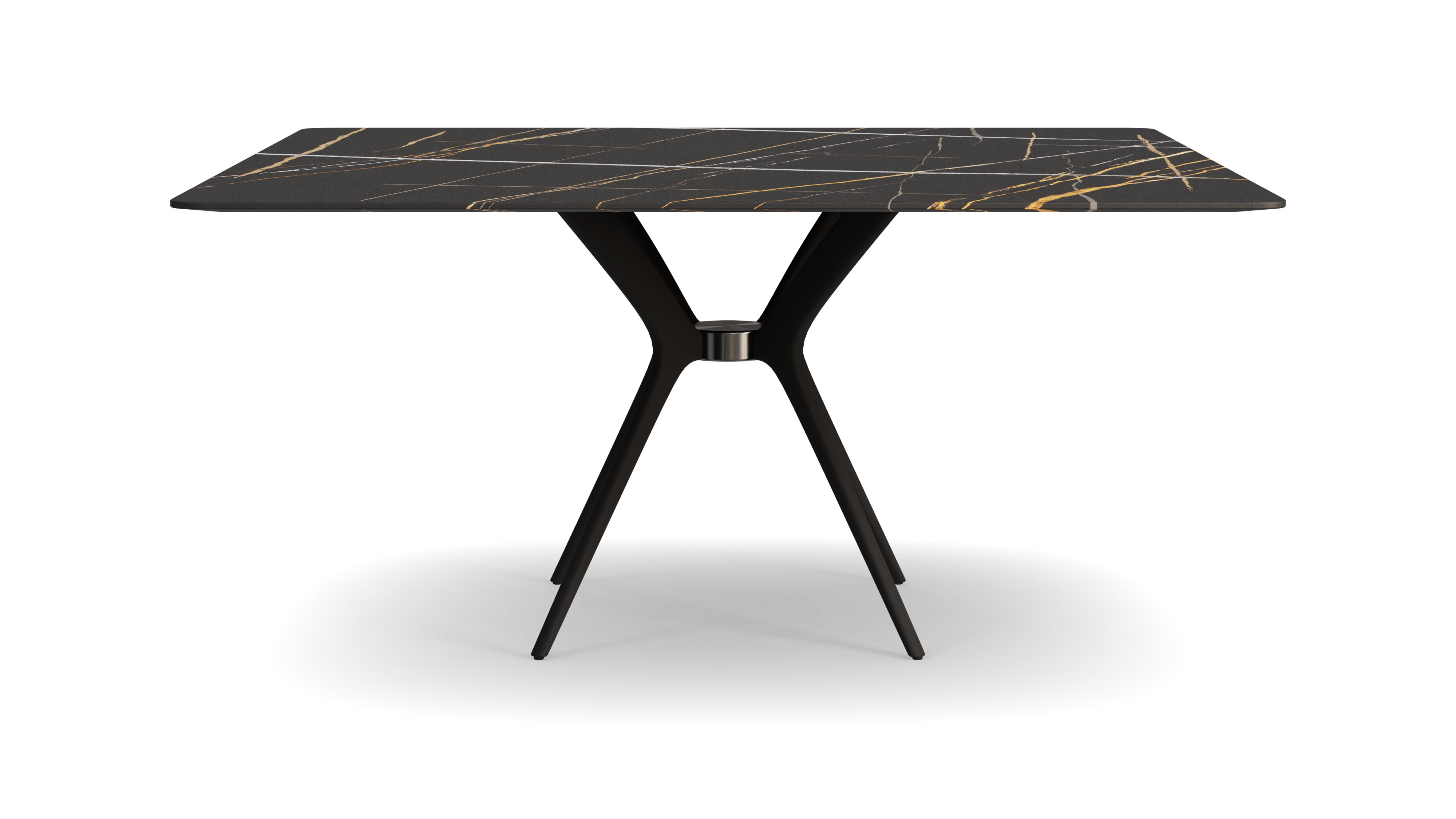 Icon Square Dining Table Black