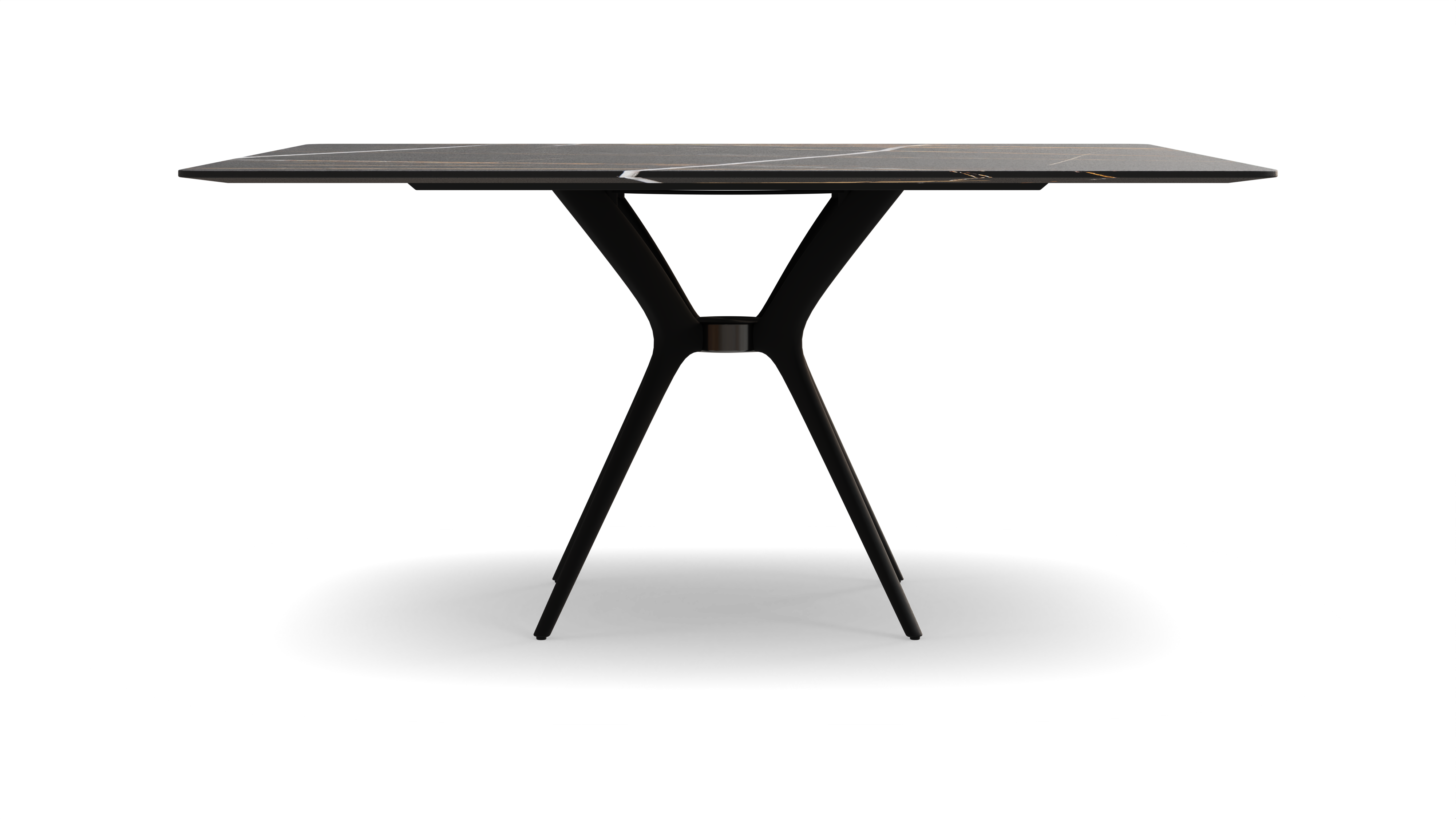 Icon Square Dining Table Black