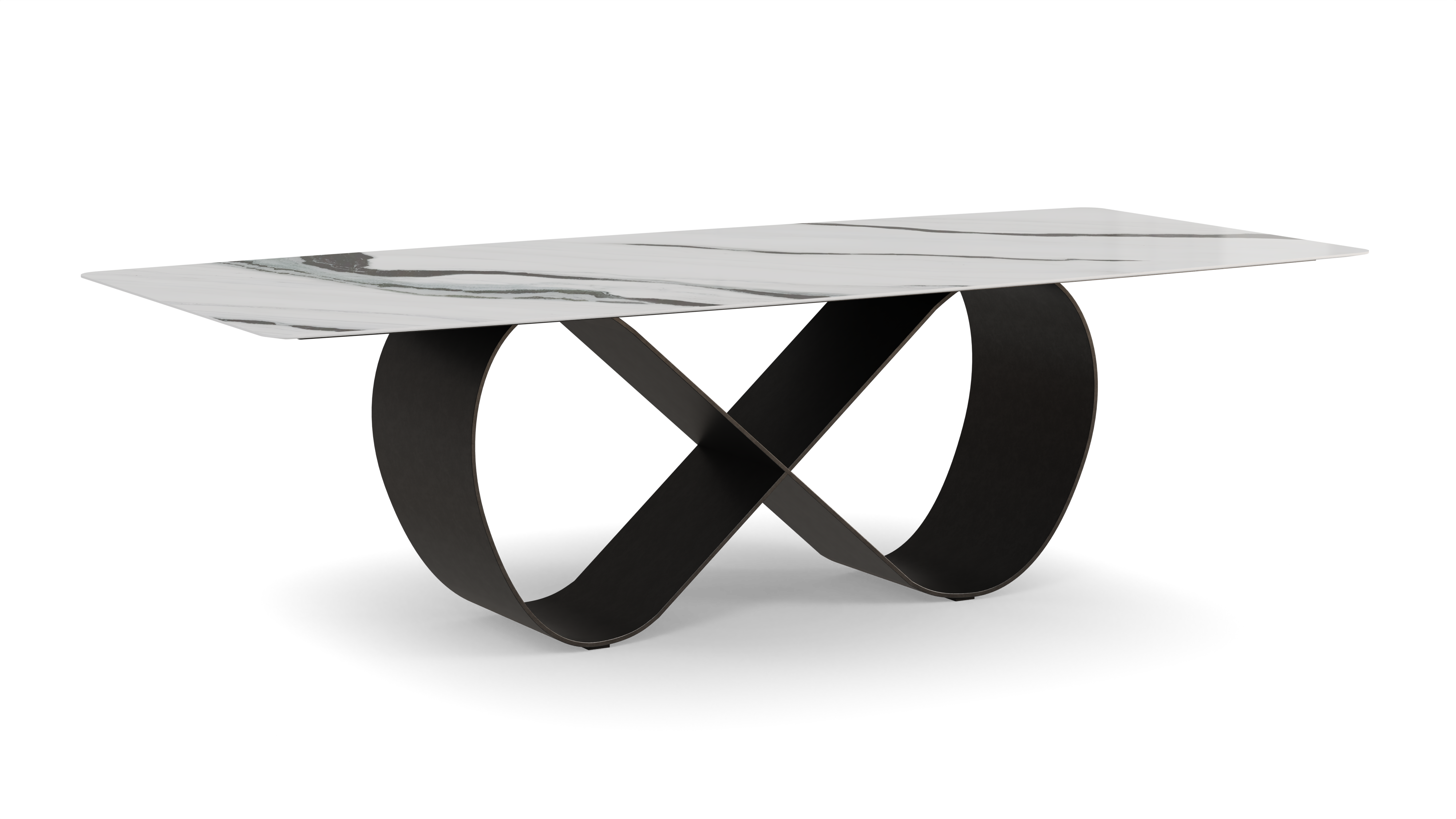 Astor Dining Table White Infinity Base